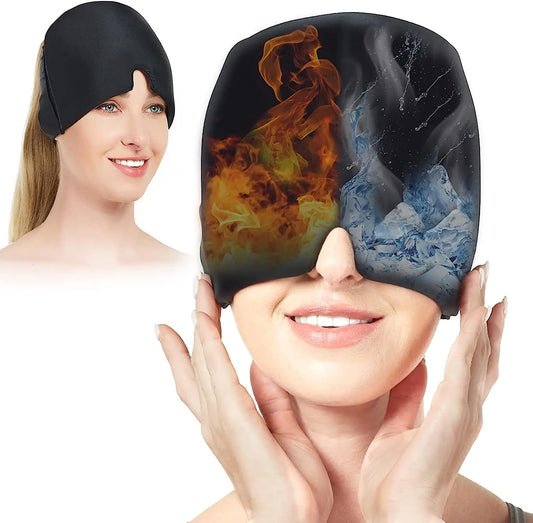 Migraine Headache Relief Compression Hat with Cold Gel Therapy