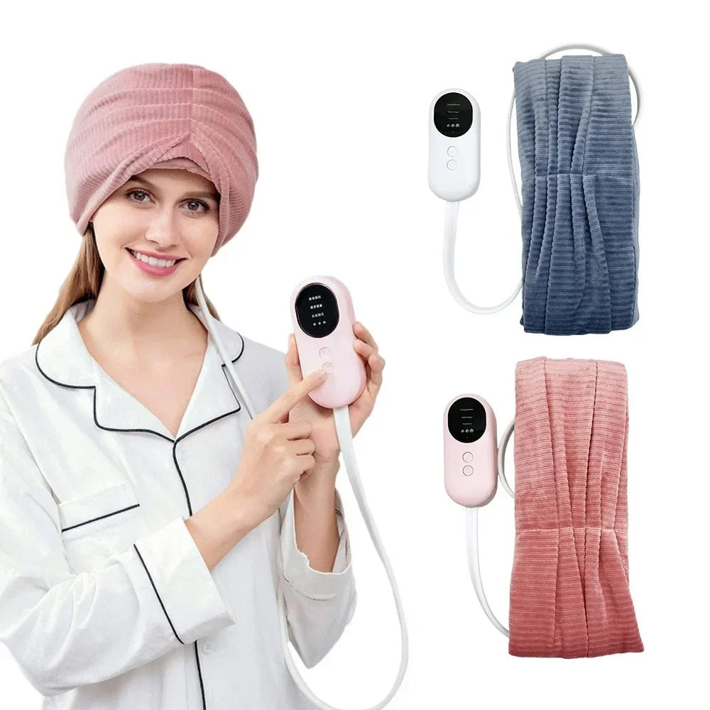 Electric Air Pressure Head Massager - Migraine, Headache, and Stress Relief - Improve Sleep - Can Be Used for Other Body Parts: Arms, Legs, Feet